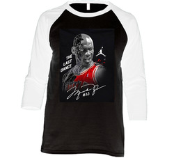 The Last Dance - Michael Jordan Vintage Raglan Retro Raglan 3/4 Sleeve Shirt The Last Dance - Michael Jordan Vintage Raglan Retro Raglan 3/4 Sleeve Shirt