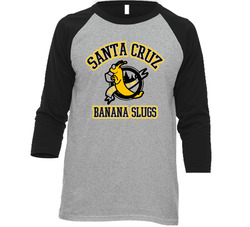 Pulp Fiction Banana Slugs Santa Cruz Movie Vintage Raglan Retro Raglan 3/4 Sleeve Shirt Pulp Fiction Banana Slugs Santa Cruz Movie Vintage Raglan Retro Raglan 3/4 Sleeve Shirt