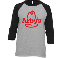 Arby's Restaurant Vintage Raglan Retro Raglan 3/4 Sleeve Shirt Arby's Restaurant Vintage Raglan Retro Raglan 3/4 Sleeve Shirt