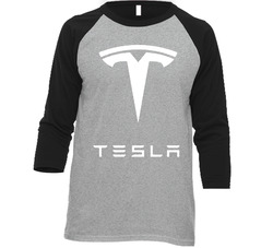 Tesla Motors Electric Model S Roadster Car Vintage Raglan Retro Raglan 3/4 Sleeve Shirt Tesla Motors Electric Model S Roadster Car Vintage Raglan Retro Raglan 3/4 Sleeve Shirt