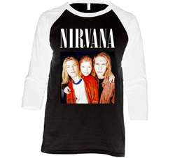Funny Nirvana Hanson Mashup 90's Pop Punk Band Fan Vintage Raglan Retro Raglan 3/4 Sleeve Shirt Funny Nirvana Hanson Mashup 90's Pop Punk Band Fan Vintage Raglan Retro Raglan 3/4 Sleeve Shirt