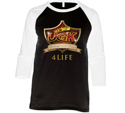 Ugk 4 Life Rap Vintage Raglan Retro Raglan 3/4 Sleeve Shirt Ugk 4 Life Rap Vintage Raglan Retro Raglan 3/4 Sleeve Shirt
