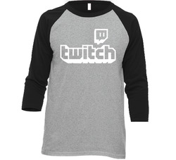 Twitch Logo Vintage Raglan Retro Raglan 3/4 Sleeve Shirt Twitch Logo Vintage Raglan Retro Raglan 3/4 Sleeve Shirt