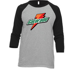 New Style Gatorade Logo Irish Green Vintage Raglan Retro Raglan 3/4 Sleeve Shirt New Style Gatorade Logo Irish Green Vintage Raglan Retro Raglan 3/4 Sleeve Shirt