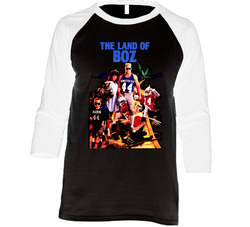 Retro Seattle Football Brian Bosworth Land Of Boz Vintage Raglan Retro Raglan 3/4 Sleeve Shirt Retro Seattle Football Brian Bosworth Land Of Boz Vintage Raglan Retro Raglan 3/4 Sleeve Shirt