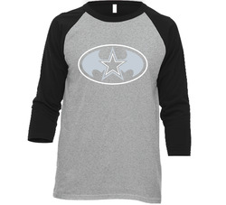 Batstar - Batman Dallas Football Vintage Raglan Retro Raglan 3/4 Sleeve Shirt Batstar - Batman Dallas Football Vintage Raglan Retro Raglan 3/4 Sleeve Shirt