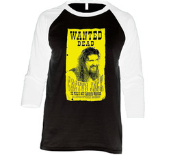 Cactus Jack Wanted Dead Wrestling Vintage Raglan Retro Raglan 3/4 Sleeve Shirt Cactus Jack Wanted Dead Wrestling Vintage Raglan Retro Raglan 3/4 Sleeve Shirt