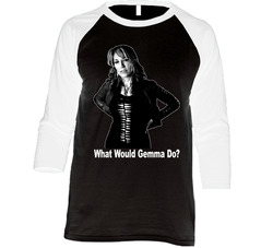 What Would Gemma Do Vintage Raglan Retro Raglan 3/4 Sleeve Shirt What Would Gemma Do Vintage Raglan Retro Raglan 3/4 Sleeve Shirt