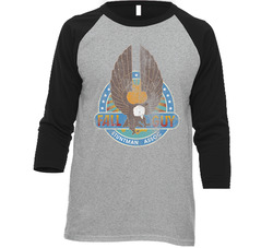 Fguy Chocolate Vintage Raglan Retro Raglan 3/4 Sleeve Shirt Fguy Chocolate Vintage Raglan Retro Raglan 3/4 Sleeve Shirt