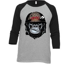 Amc Theatres Ape Stock Vintage Raglan Retro Raglan 3/4 Sleeve Shirt Amc Theatres Ape Stock Vintage Raglan Retro Raglan 3/4 Sleeve Shirt