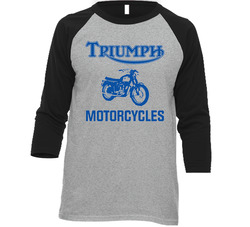 Triumph Motorcyles Bob Dylan Highway 61 Vintage Raglan Retro Raglan 3/4 Sleeve Shirt Triumph Motorcyles Bob Dylan Highway 61 Vintage Raglan Retro Raglan 3/4 Sleeve Shirt