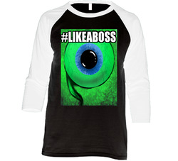 Like A Boss Jacksepticeye Youtuber Vintage Raglan Retro Raglan 3/4 Sleeve Shirt Like A Boss Jacksepticeye Youtuber Vintage Raglan Retro Raglan 3/4 Sleeve Shirt