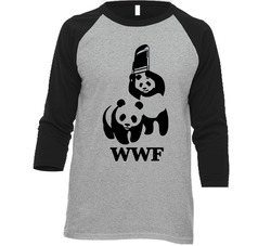 Funny Wwf Parody Panda Wildlife Joke Wrestling Vintage Raglan Retro Raglan 3/4 Sleeve Shirt Funny Wwf Parody Panda Wildlife Joke Wrestling Vintage Raglan Retro Raglan 3/4 Sleeve Shirt