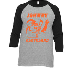 Johnny Cleveland Football Vintage Raglan Retro Raglan 3/4 Sleeve Shirt Johnny Cleveland Football Vintage Raglan Retro Raglan 3/4 Sleeve Shirt