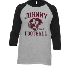 Johnny Football Hiesman Winner Manziel Vintage Raglan Retro Raglan 3/4 Sleeve Shirt Johnny Football Hiesman Winner Manziel Vintage Raglan Retro Raglan 3/4 Sleeve Shirt