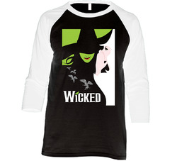 Wicked Broadway Musical About Wizard Of Oz Vintage Raglan Retro Raglan 3/4 Sleeve Shirt Wicked Broadway Musical About Wizard Of Oz Vintage Raglan Retro Raglan 3/4 Sleeve Shirt