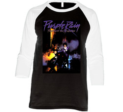 Purple Rain Prince Vintage Raglan Retro Raglan 3/4 Sleeve Shirt Purple Rain Prince Vintage Raglan Retro Raglan 3/4 Sleeve Shirt