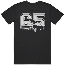 1965 Impala Ss Side View With Year Dark Color Unisex T Shirt 1965 Impala Ss Side View With Year Dark Color Unisex T Shirt