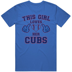 This Girl Loves Her Chicago Cubs Baseball Heart Unisex T Shirt This Girl Loves Her Chicago Cubs Baseball Heart Unisex T Shirt