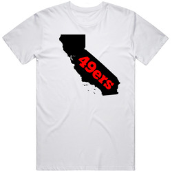 San Francisco 49ers Fan From New York State Silhouette Football Unisex T Shirt