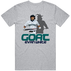Evan White Goat Greatest Of All Time Baseball Player Fan Unisex T Shirt Evan White Goat Greatest Of All Time Baseball Player Fan Unisex T Shirt
