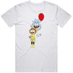 Rick And Morty - It And Georgie Clown Unisex T Shirt Rick And Morty - It And Georgie Clown Unisex T Shirt