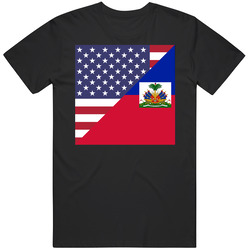 Haiti Haitian Usa Flag Unisex T Shirt Haiti Haitian Usa Flag Unisex T Shirt