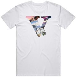 Grand Theft Auto V White Unisex T Shirt Grand Theft Auto V White Unisex T Shirt