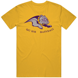 Qchs Bulldog Gold Unisex T Shirt Qchs Bulldog Gold Unisex T Shirt