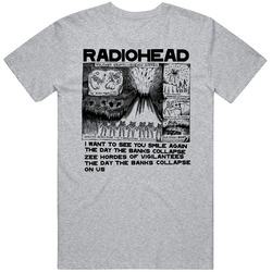 Volcano Erupts Radiohead Band Unisex T Shirt Volcano Erupts Radiohead Band Unisex T Shirt