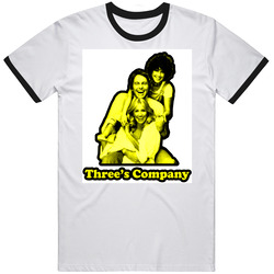 Three's Company Ringer Unisex T Shirt Three's Company Ringer Unisex T Shirt