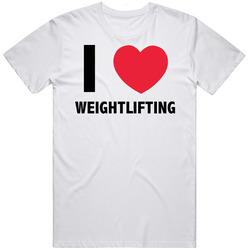 I Heart Love Luv Weightlifting Weight Lifting Unisex T Shirt I Heart Love Luv Weightlifting Weight Lifting Unisex T Shirt