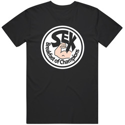 James Hunt Sex Breakfast For Champion Mens Black Unisex T Shirt James Hunt Sex Breakfast For Champion Mens Black Unisex T Shirt