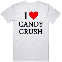 I Heart / Love Candy Crush (black Font) Popular Game Unisex T Shirt I Heart / Love Candy Crush (black Font) Popular Game Unisex T Shirt
