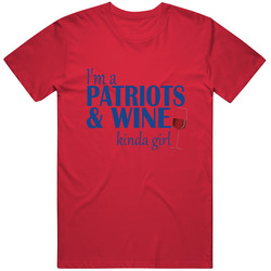 Patriot's & Wine Kinda Girl Unisex T Shirt Patriot's & Wine Kinda Girl Unisex T Shirt