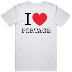 Luv I Heart Love Portage Unisex T Shirt Luv I Heart Love Portage Unisex T Shirt