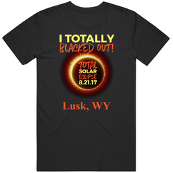 Total Solar Eclipse 2017 - Blacked Lusk, Wy Men's (black) Unisex T Shirt Total Solar Eclipse 2017 - Blacked Lusk, Wy Men's (black) Unisex T Shirt