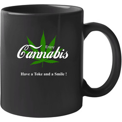 Enjoy Cannabis Funny Pot Coke Parody Coca Cola Inspired Logo Party And Drugs Unisex Mug Enjoy Cannabis Funny Pot Coke Parody Coca Cola Inspired Logo Party And Drugs Unisex Mug