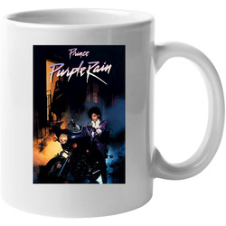 Prince Purple Rain White Unisex Mug Prince Purple Rain White Unisex Mug