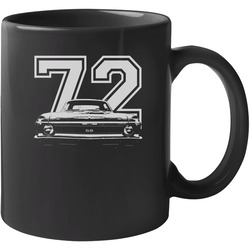 1972 Nova Grill View Faded Look With Year Black Unisex Mug 1972 Nova Grill View Faded Look With Year Black Unisex Mug