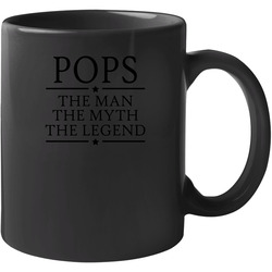 Pops Man Myth Legend Red Black Unisex Mug Pops Man Myth Legend Red Black Unisex Mug