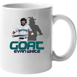 Evan White Goat Greatest Of All Time Baseball Player Fan Unisex Mug Evan White Goat Greatest Of All Time Baseball Player Fan Unisex Mug