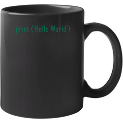 Print Hello World Funny Baby Gift Python Programmer Code Onesie One Piece Unisex Mug