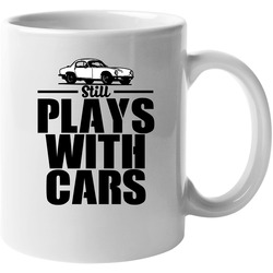 Black And White 1961 Lotus Elite Still Plays With Cars Cool Car Unisex Mug Black And White 1961 Lotus Elite Still Plays With Cars Cool Car Unisex Mug