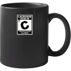 Lacrosse Goalie Rated Crazy Unisex Mug Lacrosse Goalie Rated Crazy Unisex Mug