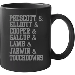 Dallas Cowboys Dak Zeke Amari Ceedee Lamb Touchdown Football Unisex Mug Dallas Cowboys Dak Zeke Amari Ceedee Lamb Touchdown Football Unisex Mug