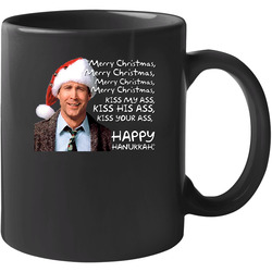 Christmas Vacation Movie Kiss My Ass Happy Hanukkah T-shirt Clark Griswold Unisex Mug Christmas Vacation Movie Kiss My Ass Happy Hanukkah T-shirt Clark Griswold Unisex Mug