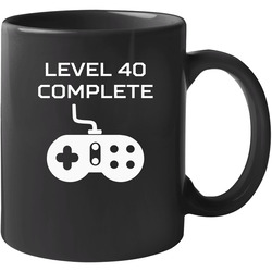 Level 40 Complete Video Games Funny 40th Birthday Unisex Mug Level 40 Complete Video Games Funny 40th Birthday Unisex Mug
