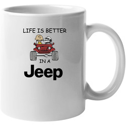 Life Is Better In A Jeep Unisex Mug Life Is Better In A Jeep Unisex Mug