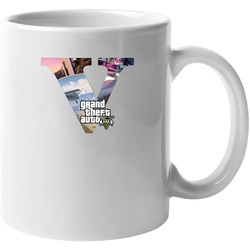 Grand Theft Auto V White Unisex Mug Grand Theft Auto V White Unisex Mug